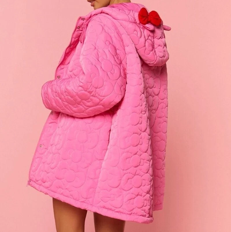 Hello Kitty & Friends Pink Oversized Puffer Jacket Adult Large