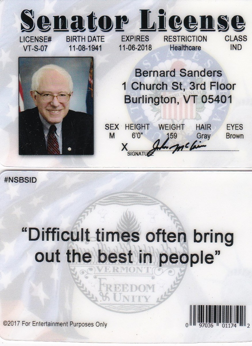 bernie sanders mtg card Anvil Cards Please Drop By Your Local