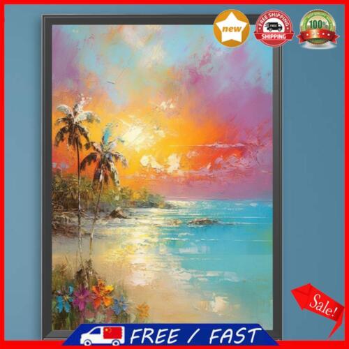 Paint By Numbers Kit DIY Seaside Sunset Oil Art Picture Craft Home Decor(H1731) - Picture 1 of 12