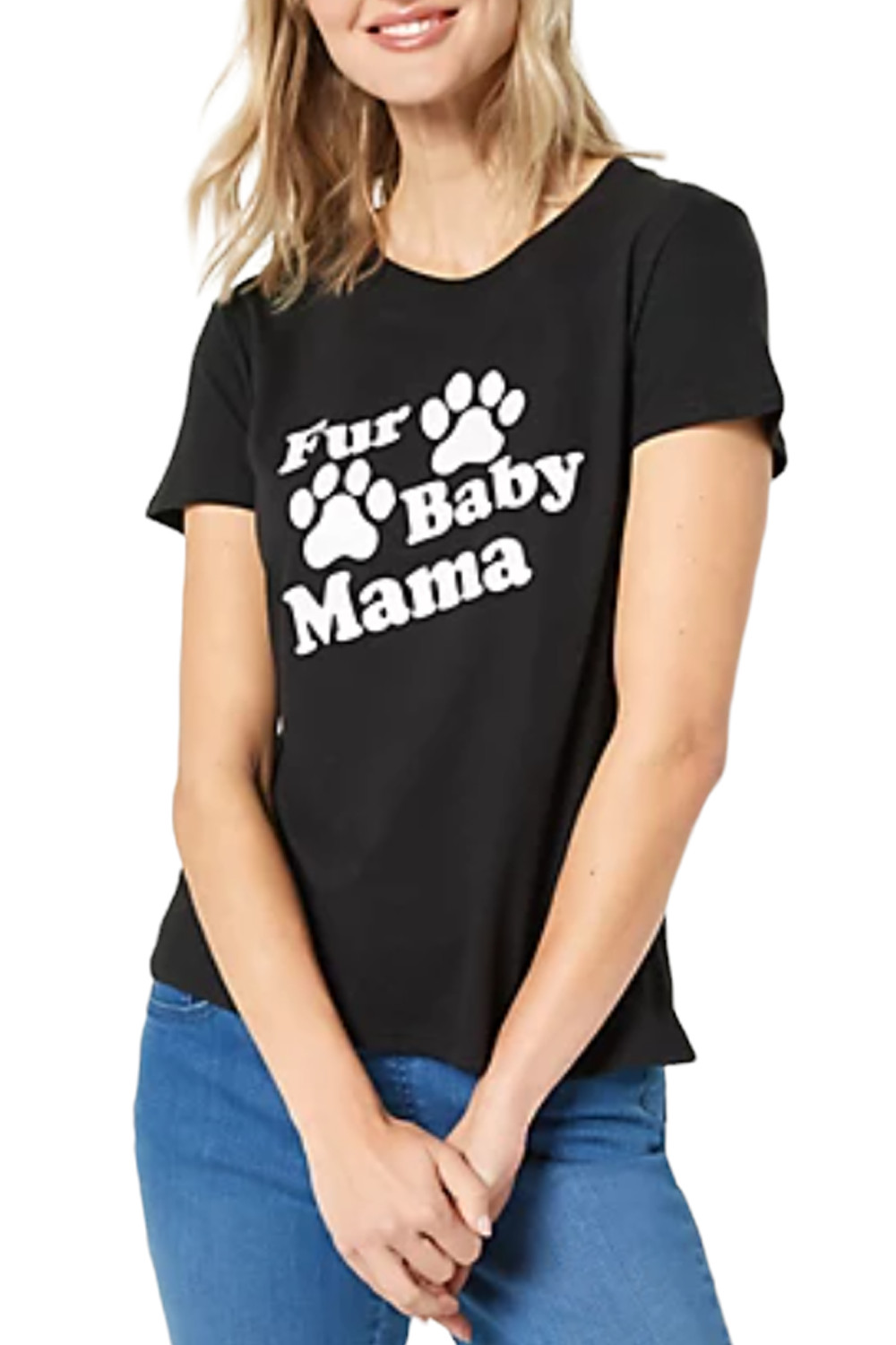 Женская трикотажная футболка Sub_Urban Riot с меховым рисунком Baby Mama