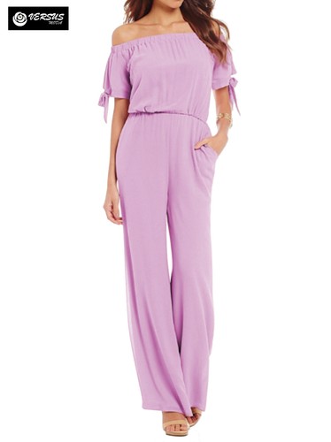 Pantaloni Tuta Donna Elegante Casual Woman Elegant Jumpsuit Trousers 660044  | eBay