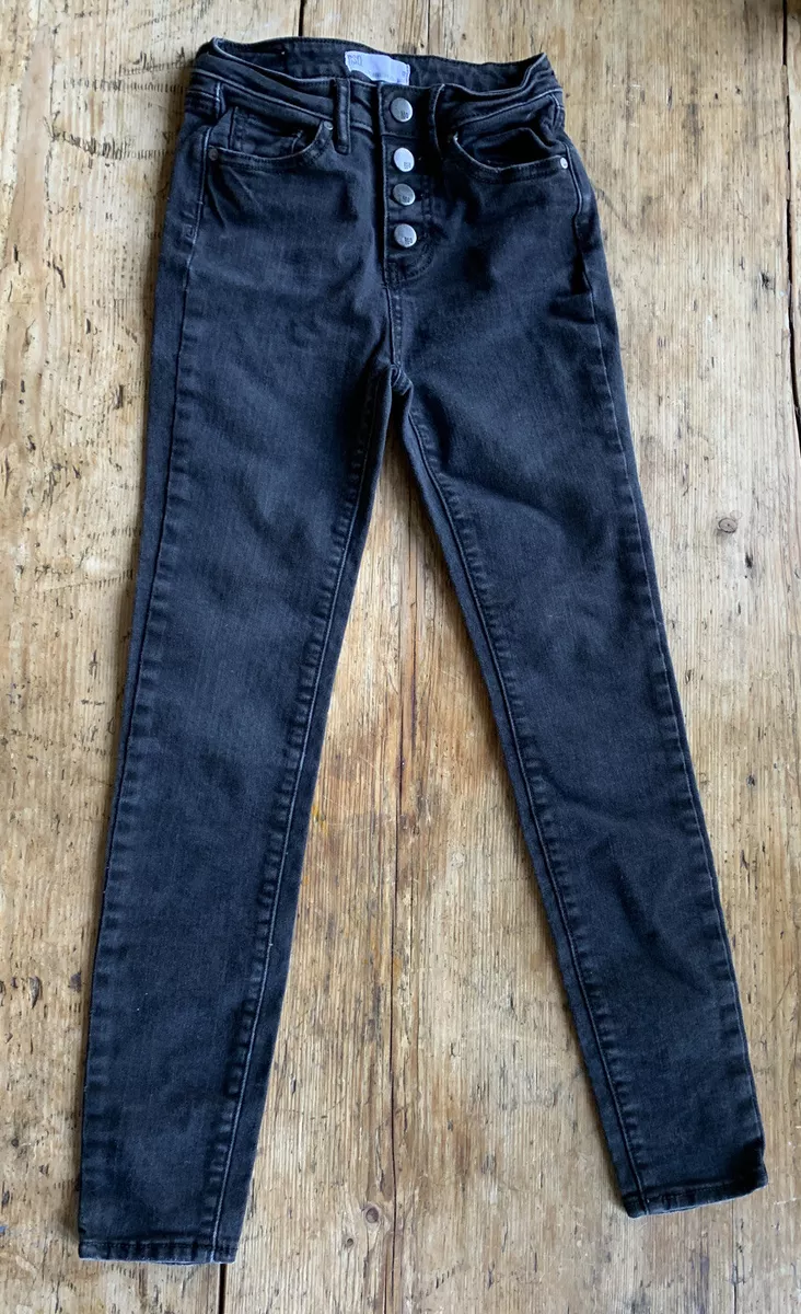 RSQ Jeans Ibiza Skinny Black Denim Size 8 Girls