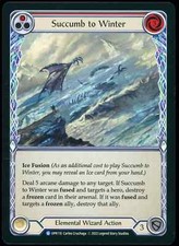 Succumb to Winter (Red) Foil - Flesh and Blood FaB TCG - Uprising - UPR110 - NM