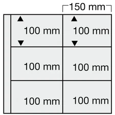 1-SAFE-6012 Additional Sheets White Postcard Sleeves 6X 150X100Mm For Postcards