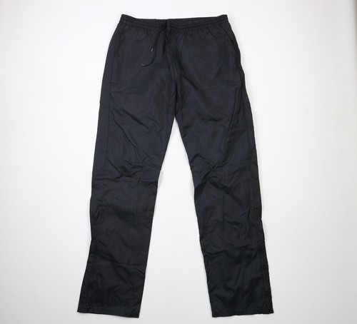 Vintage 90s Brooks Running Mens XL Distressed Ripstop Nylon Jogging Pants Black