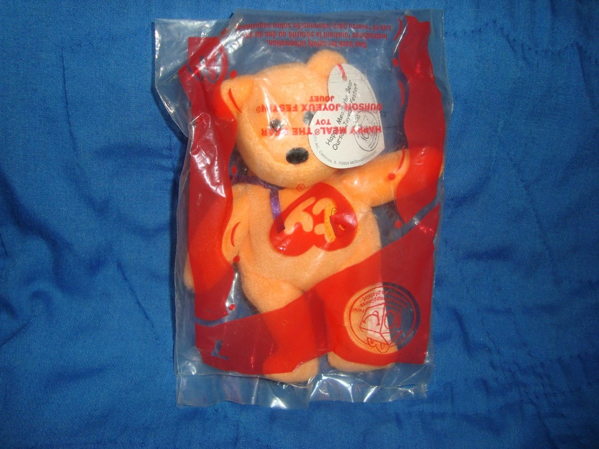 Mcdonalds 2004 Ty Teenie Beanie baby #7 HAPPY MEAL THE BEAR NIP | eBay