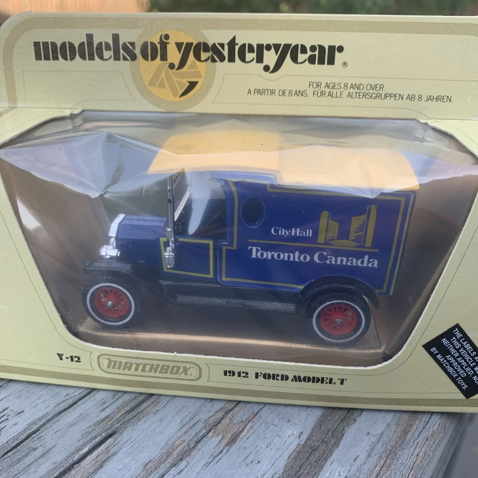 MATCHBOX MODELS OF YESTERYEAR Y-12 1912 FORD MODEL T Toronto Canada 1978 NIB - Image 2 of 4