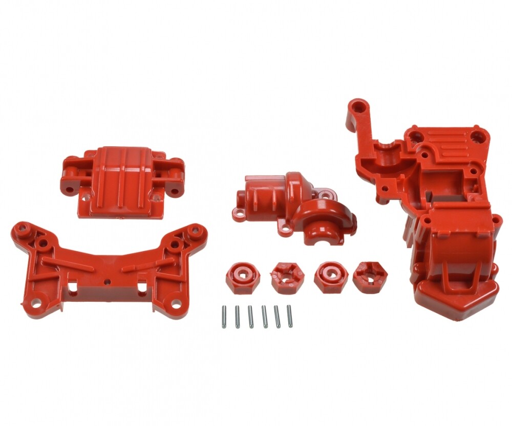 Tamiya 300050541 - TA01/02 Front Gearbox Casing Red - New