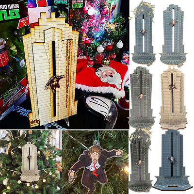 Die Hard Hans Gruber Falling off Nakatomi Plaza Adventskalender Wooden Decor