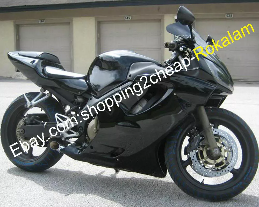 Parts For CBR600 F4i 2001 2002 2003 CBR600F4i Gloss Black ABS Sportbike  Fairing