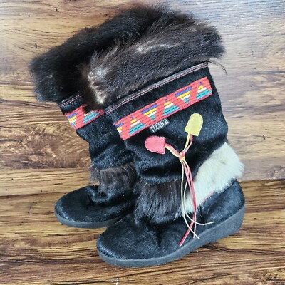 Vintage Como Goat Hair Apres-Ski Boot Vintage Tecnica White Goat Hair Après Snow Boots – I Dream  main image 3