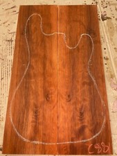 Curly Redwood Book Match Set Guitar Top Luthier Material  .40 x 14 x 24 - C881