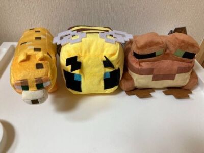 Minecraft Plüschpuppe Bee & Frog & Wildcat Set 15cm furyu