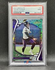 Justin Tucker Absolute Green Wave /50 PSA 9 Slab MINT 📈📈