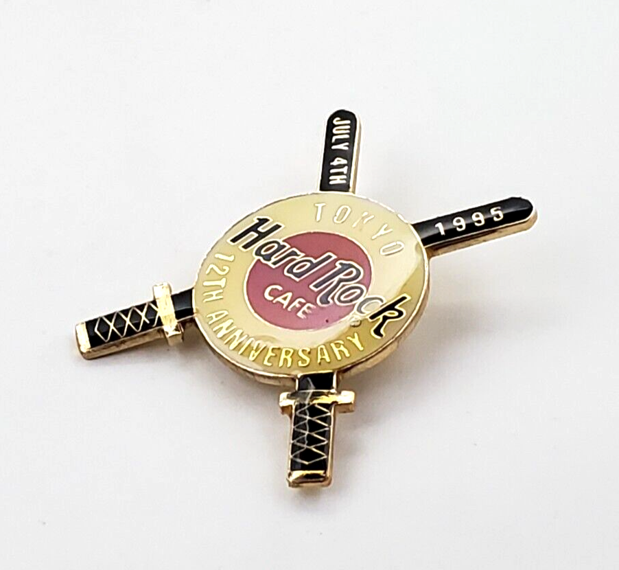 Hard Rock Cafe Pin TOKYO 4th Of July 1995 12th Anniversary Samurai