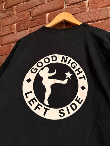 Rare Vintage 00s Hatecore Good Night Left Side Band tee M Black - Picture 5 of 7
