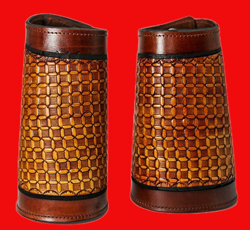 COWBOY MANSCHETTE CUSTOM HANDMADE WESTERN 3 FARBEN EDELSTAHL FASTiNERS - Bild 3 von 10