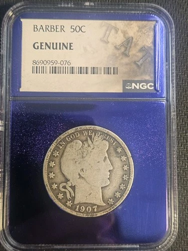 1907-P Barber Half Dollar — photo from another recent sale