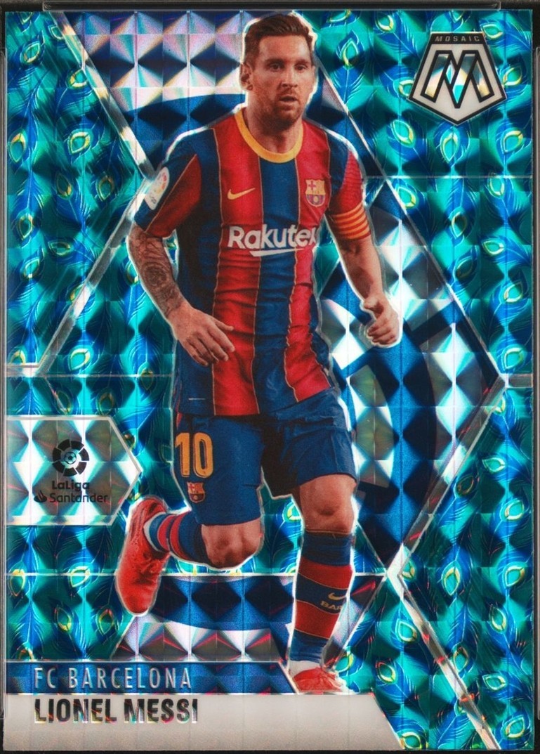 2020-21 Panini Mosaic La Liga - Lionel Messi #57 Choice Peacock