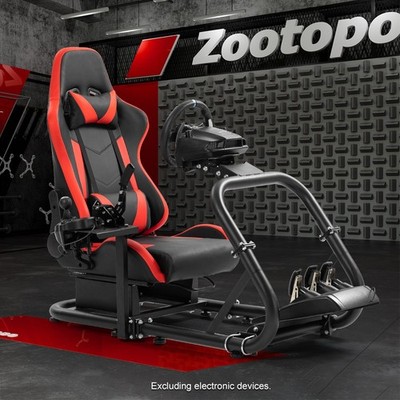 Zootopo Racing Simulator Cockpit G29 Wheel Stand Fit Logitech G920 Thrustmaster