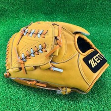 ZETT Pitcher's Glove Hardball Baseball LeftHanded Throw Leather From Japan