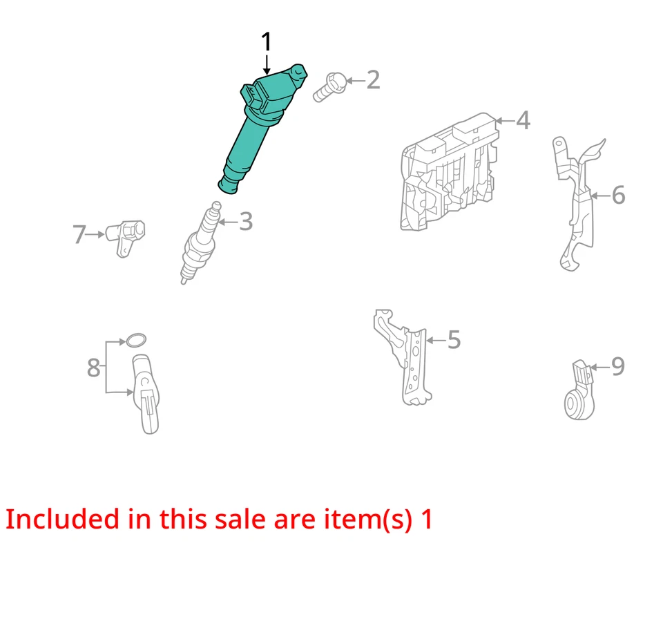 Paquete de encendedor de bobina de encendido Toyota Camry 2018-2022 QR0LZ Foto 3 de 4