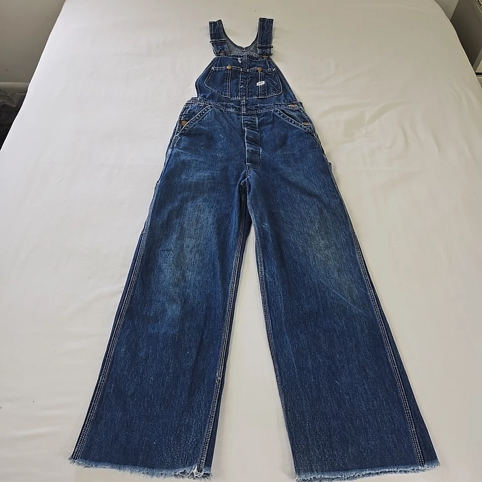 Mono de mezclilla Lee Jeans vintage de los años 50 hecho en Unión Sanforizado de gelatina 32 X 30 EE. UU. Foto 4 de 4