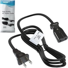 2-Prong Power Cord for Presto Percolator 0281104 0281105 0261105 36276 Black 3ft