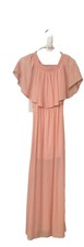 Show Me Your Mumu Hacienda Dress Womens S Off The Shoulder Slit Hem Maxi Pink BJ