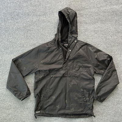 Ripndip Jacket Mens Large Cat Face Print Pullover Hooded Windbreaker Drawstring