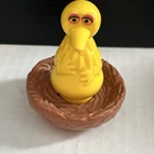 Fisher Price Sesame Street Big Bird & Nest Little People Figure Vintage