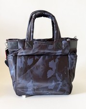 MZ Wallace Bleecker Tote Bag Men’s Camouflage Nylon Travel Messenger Blue Large