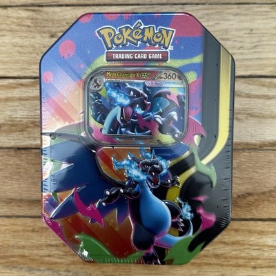 Pokemon Mega Charizard Tin (Mega Charizard X) - *SHIPS SAME DAY*)