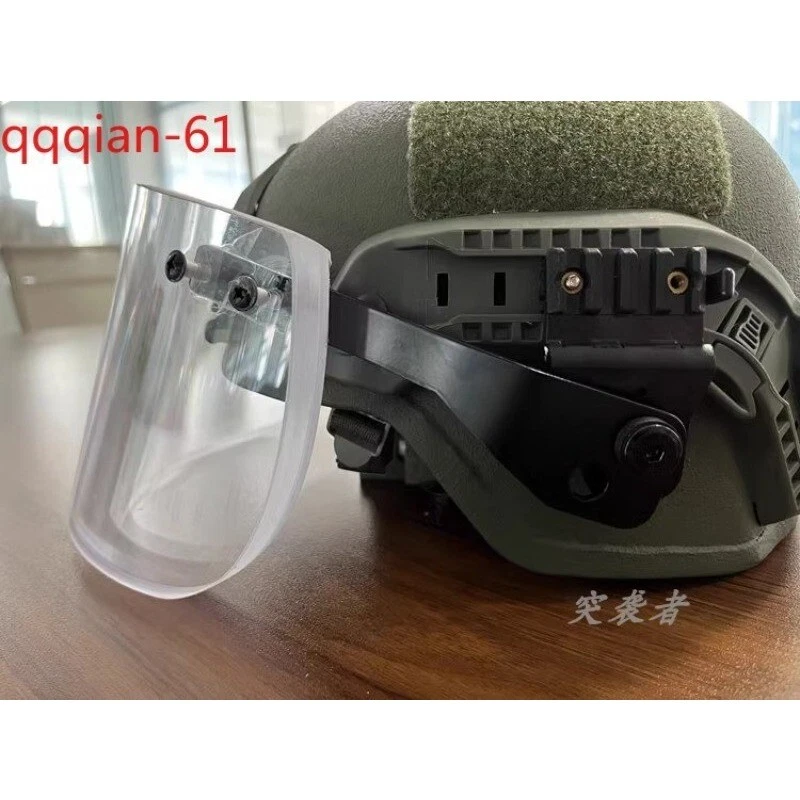 В США! Пуленепробиваемый быстрый шлем лицо щит NIJ IIIA баллистический шлем маска козырек - Изображение 4 из 4