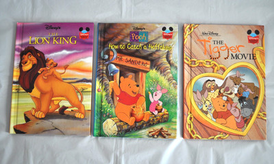 Lot of 3 Disney's Books The Lion King How to Catch a Heffalump The Tigger Movie
