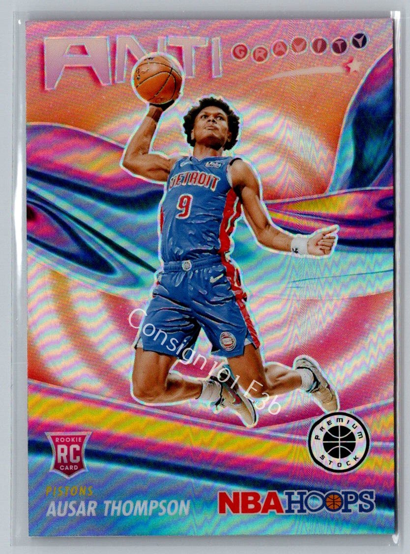 2023-24 Hoops Premium Stock #8 Ausar Thompson Anti Gravity Silver Prizm