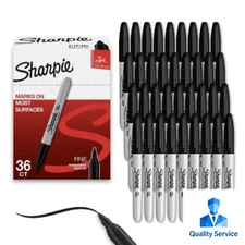 Sharpie 36ct Fine Black Permanent Markers