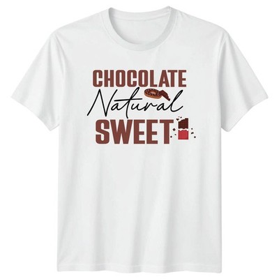 Chocolate Natural Sweet Herren T-Shirt Damen Tee Grafik Unisex Oberteil
