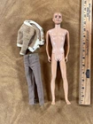 Vintage Ken Doll w/Blonde Flocked Hair 1961 First Issue Straight Leg