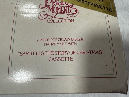 VINTAGE PRECIOUS MOMENTS COME LET US ADORE HIM 9 PIECE NATIVITY SET SCENE - Picture 12 of 15