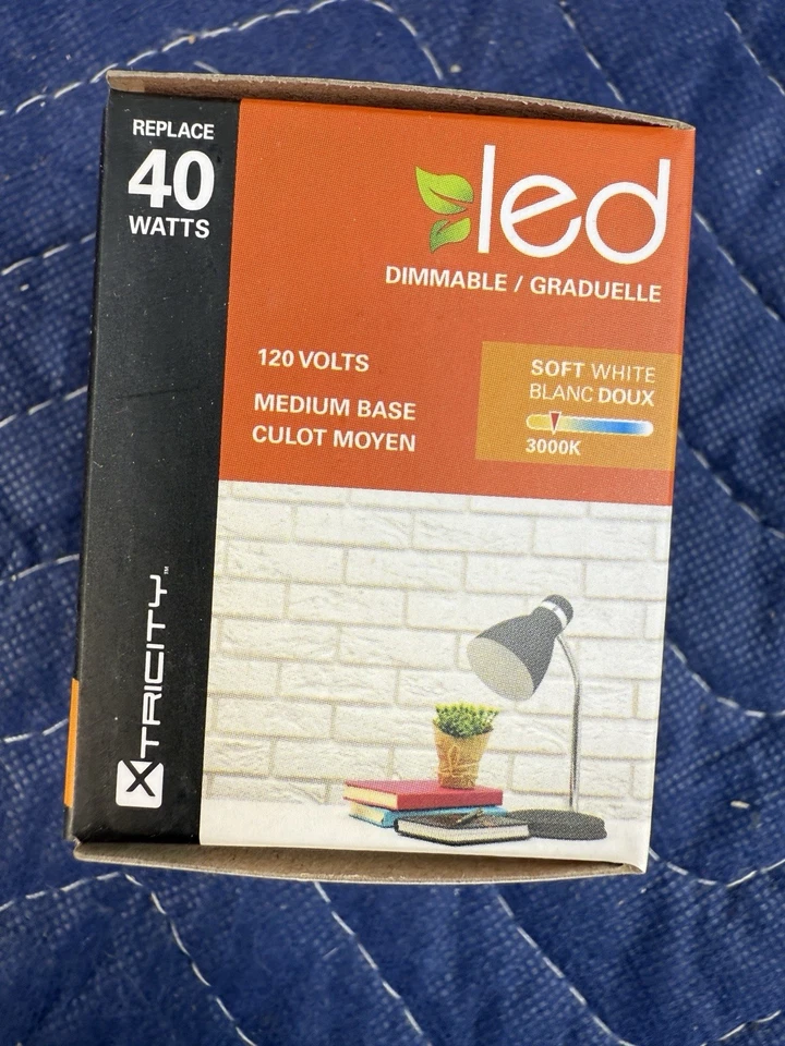 6 R14 LED Light Bulb 4.5W 40W Equivalent Dimmable 300 Lumens 3000k Soft White - Image 4 of 4