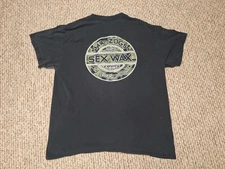 Mr. Zog’s Sex Wax Surf Beach Retro Skate Shirt Black Vintage Graphic L