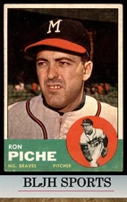 1963 Topps #179 Ron Piche Milwaukee Braves (see pics)  UER