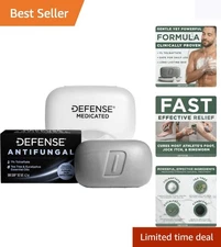 Defense Antifungal Soap Bar 4.2 Oz in Snap-Tight Case – Eucalyptus Fresh