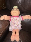 Vintage Cabbage Patch Doll Preemie Bald Blonde Tuft Of Hair 14 Inch 1982