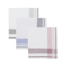 3 PCS Cotton Handkerchiefs for Men Women Pocket Squares for Daily Wedding