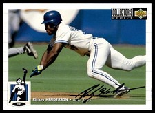 1994 Collector's Choice Silver Signature Rickey Henderson Toronto Blue Jays #131
