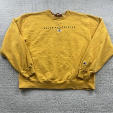 Vintage Green Bay Packers Sweatshirt Mens XL Gold NFL Football Champion Crewneck