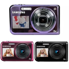 Samsung PL170 Selfie Digital Camera 16.1MP 5x Optical Zoom Dual Screen LCD, 2.7"