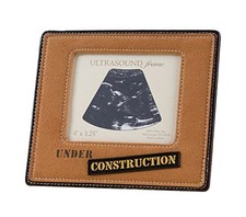 Lillian Rose Under Construction Ultrasound Baby Announcement Frame 4" x 3.25"